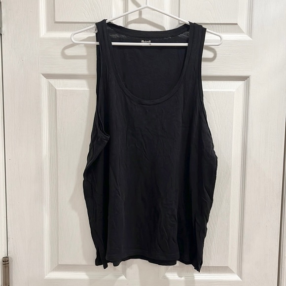 Madewell Scoopneck Black Tank Top - Picture 3 of 10